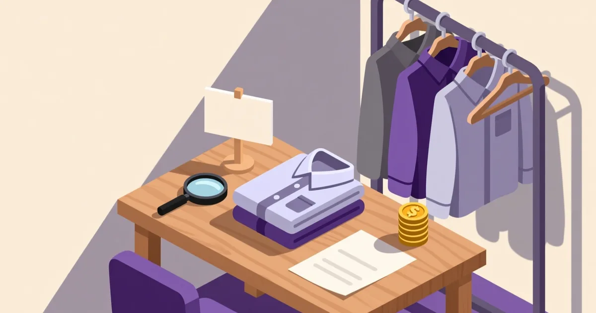 Illustration for the guide: How to buy men's second-hand clothes: where to look, what to check, and how much to pay