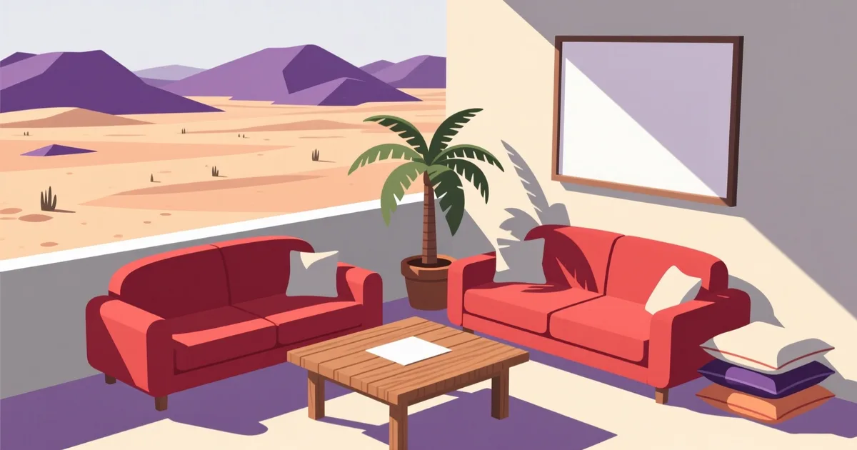 Illustration for the guide: Used Furniture in Eilat: Neighborhoods, Prices & Where to Look
