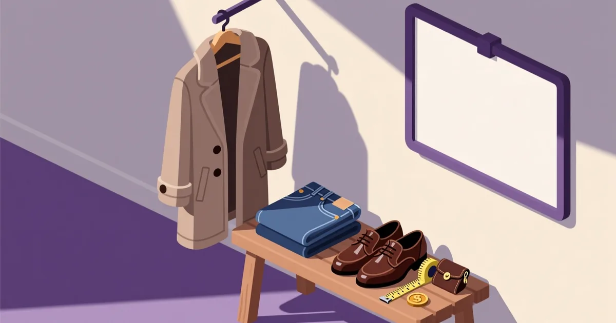 Ilustrace k průvodci: Jak koupit pánské oblečení z druhé ruky: kde hledat, co zkontrolovat a kolik zaplatit