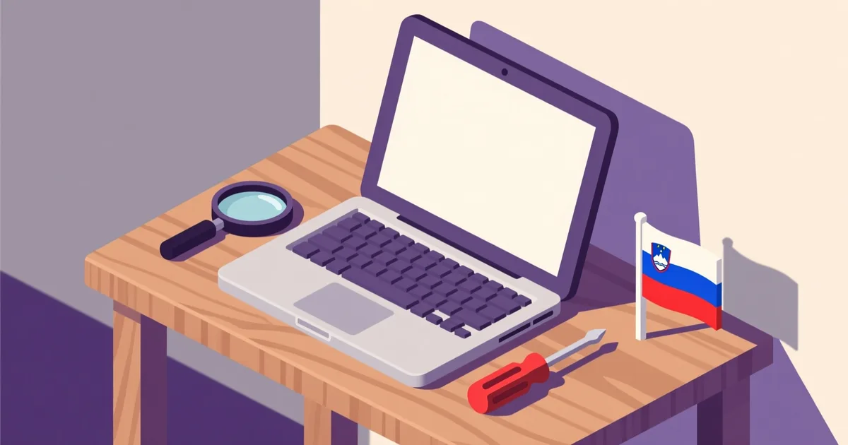 Illustration for the guide: How to Buy a Used Laptop in Slovenia