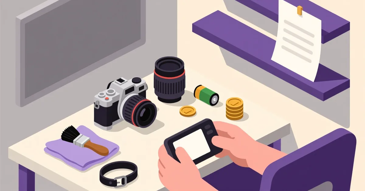 Ilustracija za vodič: Kako kupiti rabljen fotoaparat: kje iskati, kaj preveriti in koliko plačati