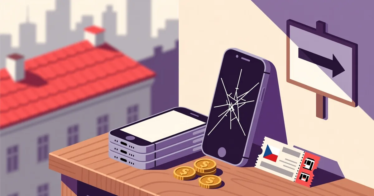 Ilustrace k průvodci: Použité telefony v Praze: čtvrti, ceny a kde hledat