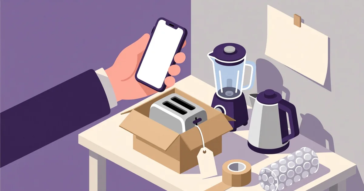 Illustration for the guide: How to Sell Used Home Appliances