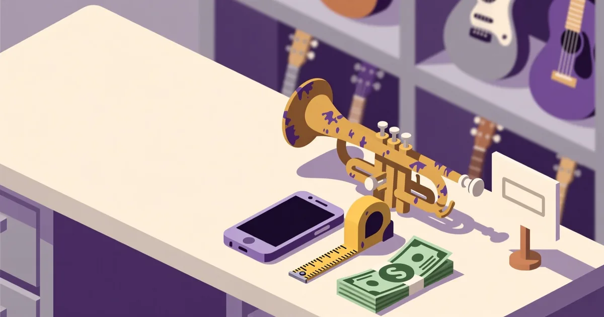 Illustration for the guide: How to buy a used musical instrument in Poland