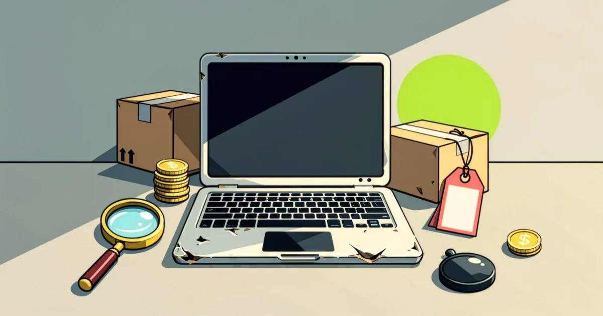 Ilustracja do poradnika: Używane laptopy: ceny, od czego zależą i jak nie przepłacić