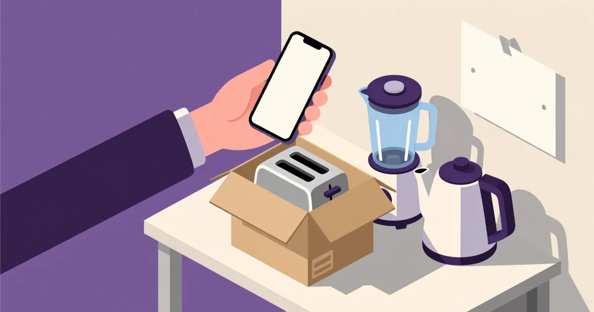 Illustration for the guide: Sell Used Home Appliances Fast and Without Risk