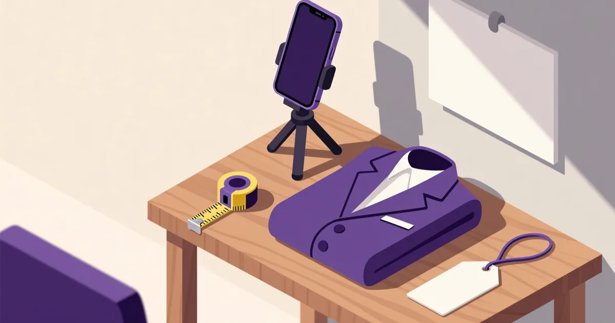 Illustration for the guide: How to photograph and describe men's clothing so the listing gets messages