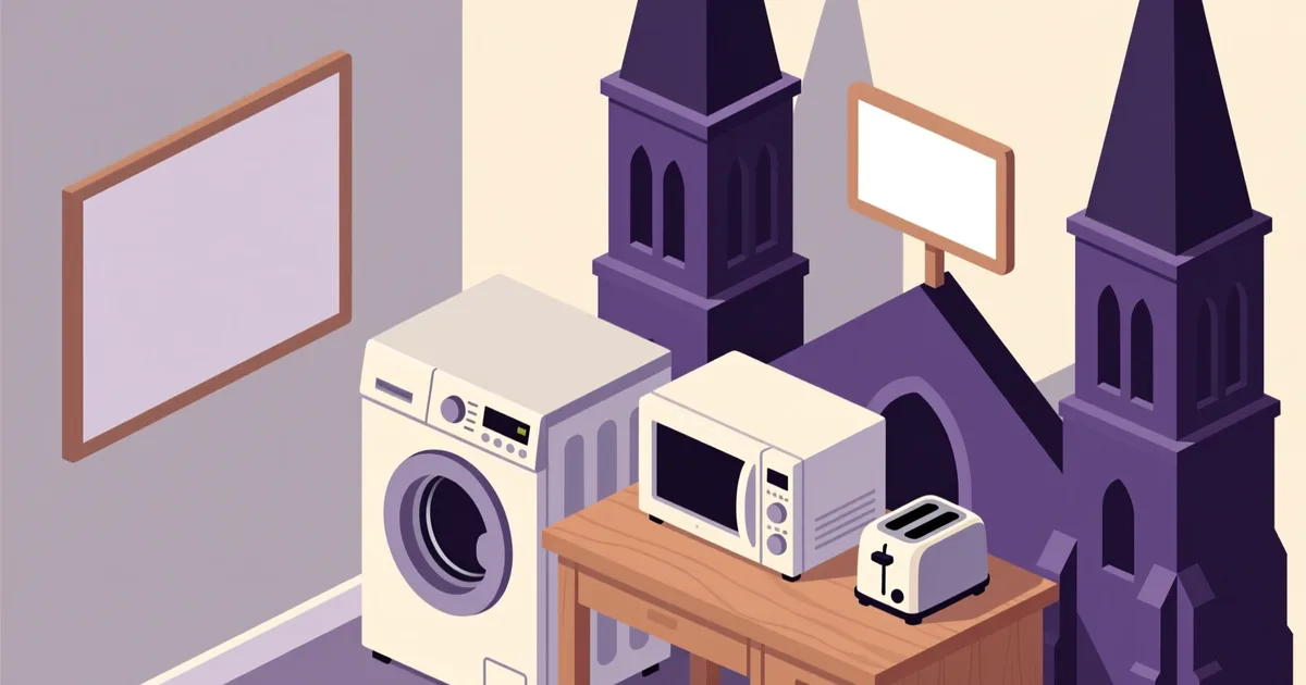 Ilustrație pentru ghid: Electrocasnice second hand în Brașov: ghid practic