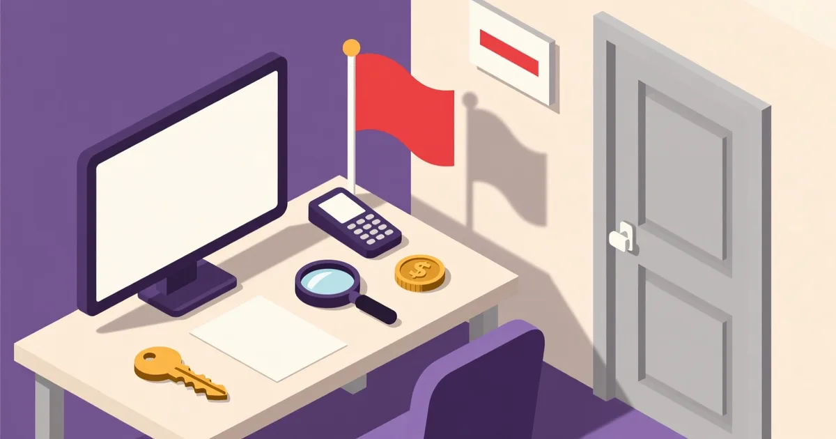 Illustration for the guide: How to read a listing and spot a scam