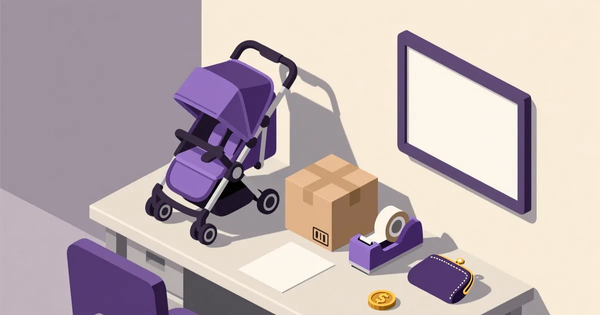 Illustration for the guide: Selling a Baby Stroller: Fast and Risk-Free