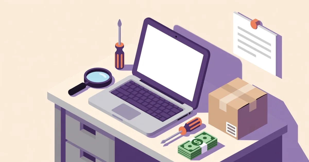 Illustration for the guide: Buying a Used Laptop in Israel: Where to Look and How to Check