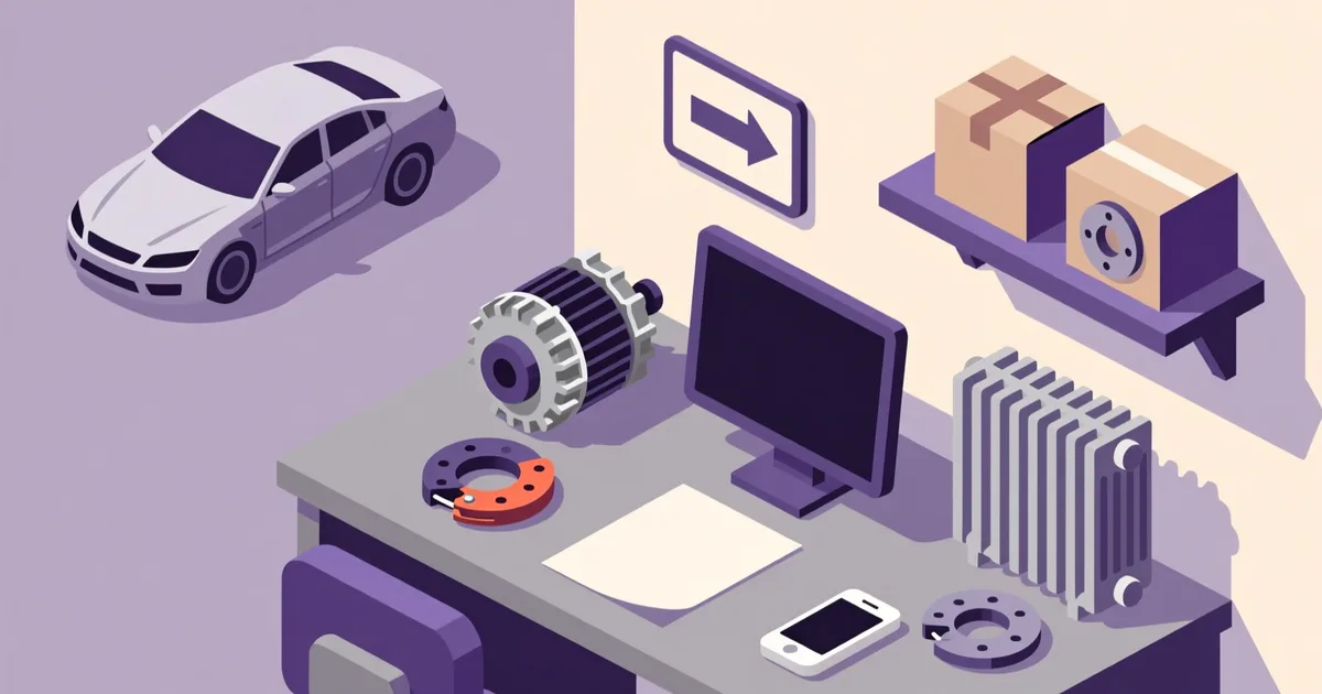 Ilustrație pentru ghid: Cum să cumperi piese auto: ghid practic pentru România