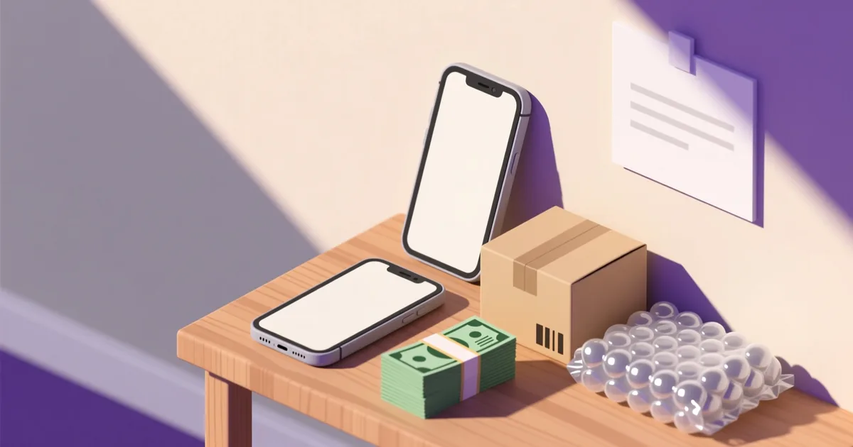 Ilustrație pentru ghid: Cum să vinzi un telefon second hand: rapid și fără riscuri