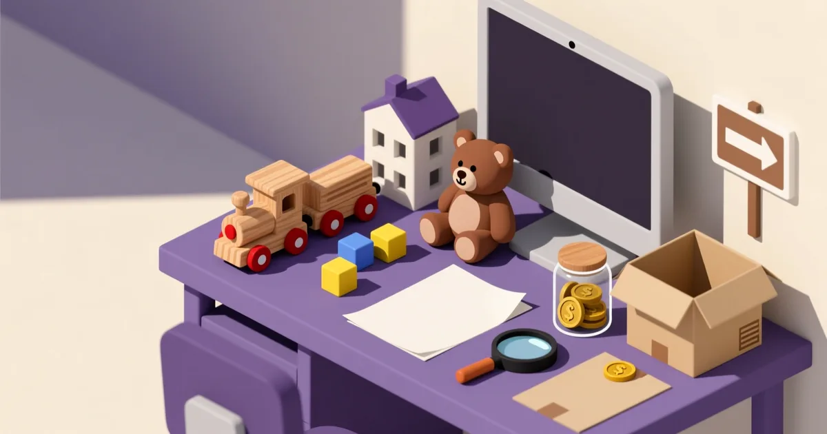 Ilustrácia k návodu: Ako kúpiť použité hračky: kde hľadať, čo skontrolovať a koľko zaplatiť