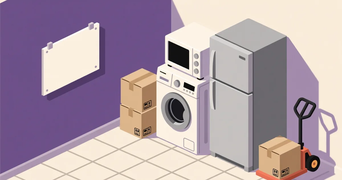 Ilustrație pentru ghid: Electrocasnice second hand în Oradea: ghid practic