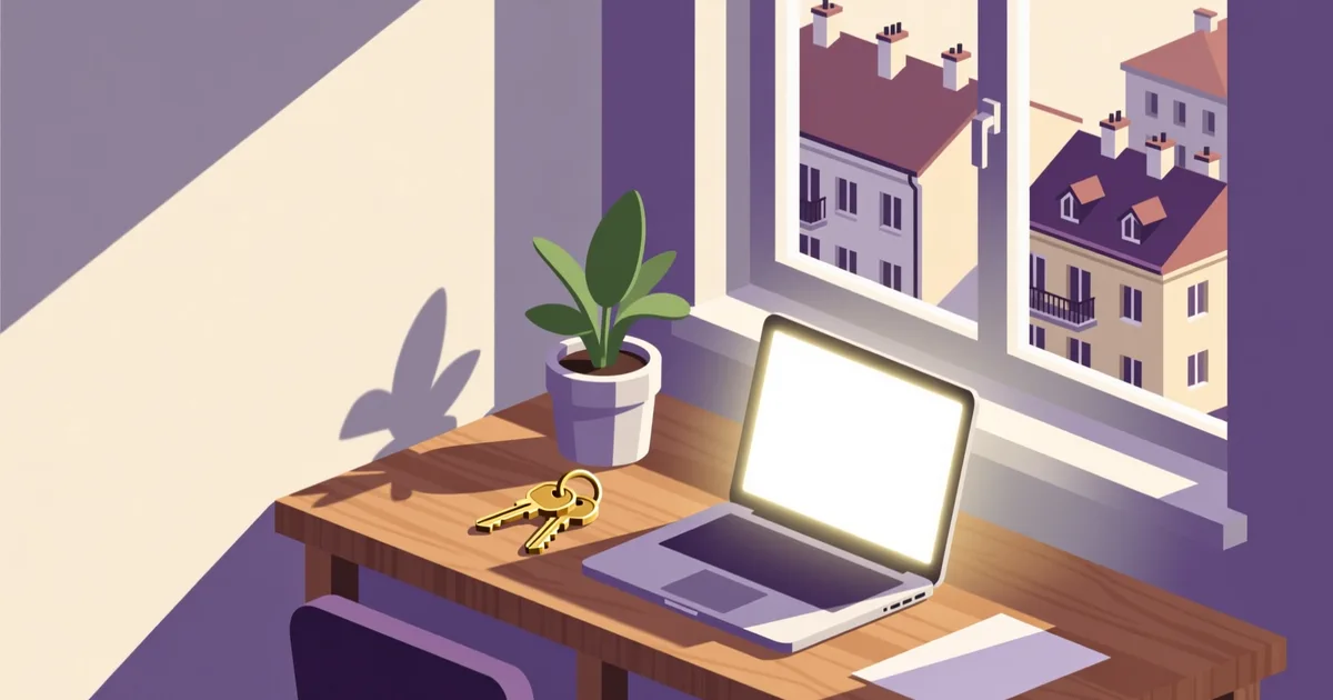 Ilustrație pentru ghid: Unde publică proprietarii anunțuri pentru apartamente de închiriat în București?