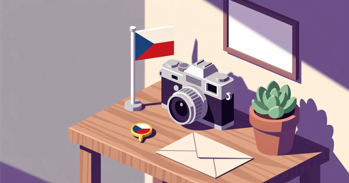 Illustration for the guide: How to write a used camera listing in Czechia that gets messages