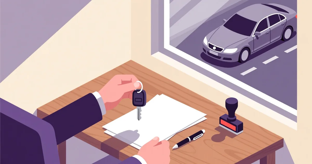 Illustration for the article: How is ownership transferred when selling a used car?